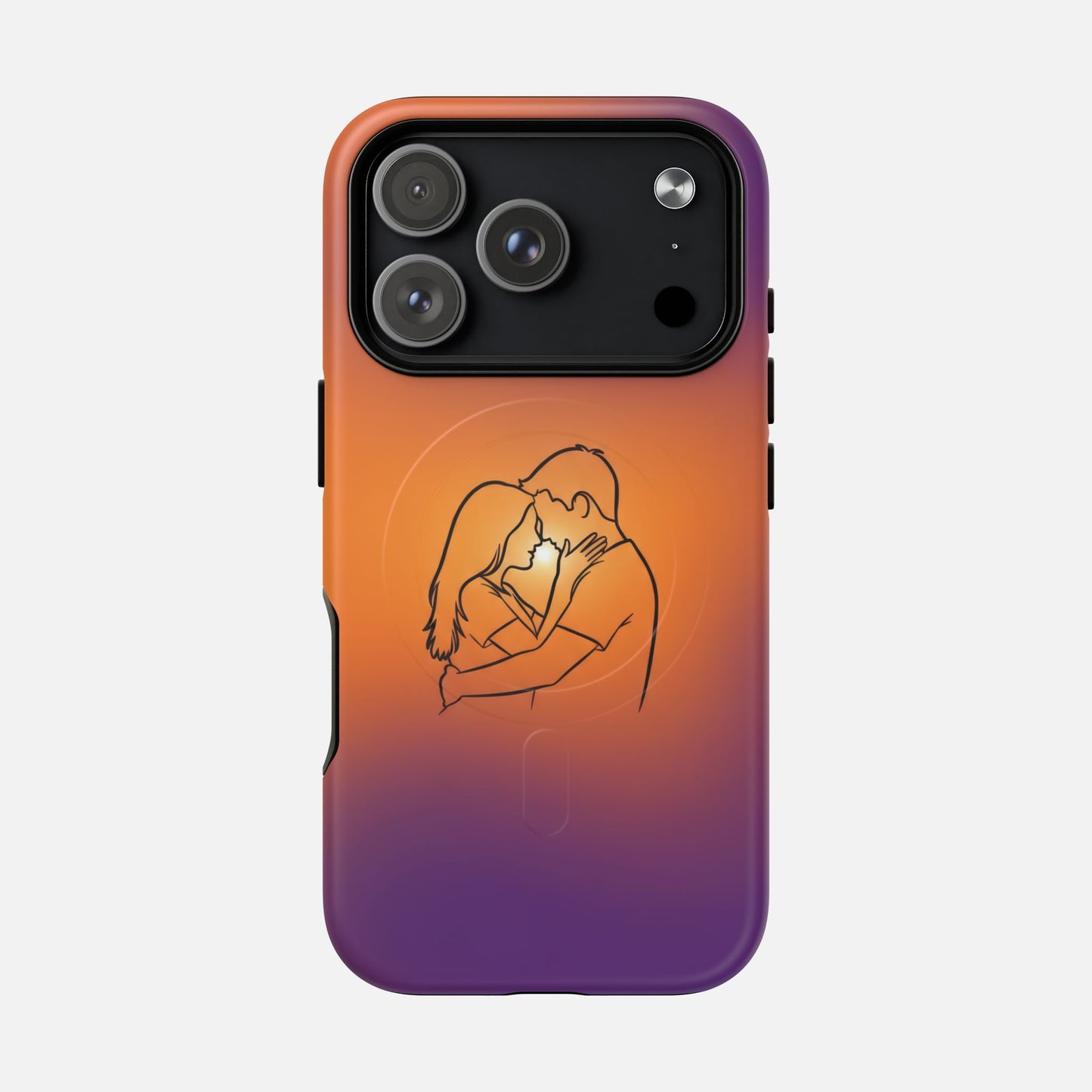 Romantic Sunset Couple iPhone Case — Tough Magnetic | MagSafe Compatible