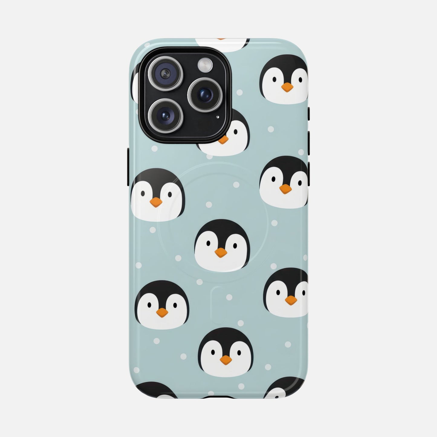 Penguin Pattern iPhone Case — Tough Magnetic | MagSafe Compatible