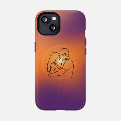 Romantic Sunset Couple iPhone Case — Tough Magnetic | MagSafe Compatible