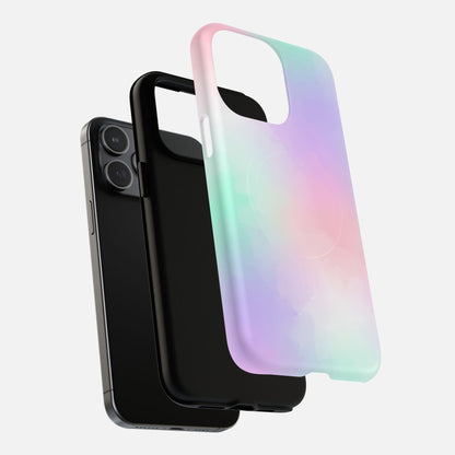 Pastel Gradient Soft Pink, Mint & Lavender iPhone Case — Tough Magnetic | MagSafe Compatible