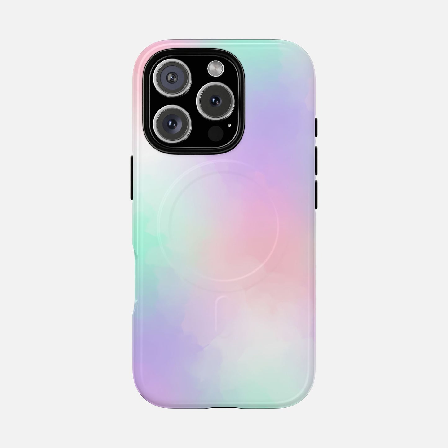 Pastel Gradient Soft Pink, Mint & Lavender iPhone Case — Tough Magnetic | MagSafe Compatible