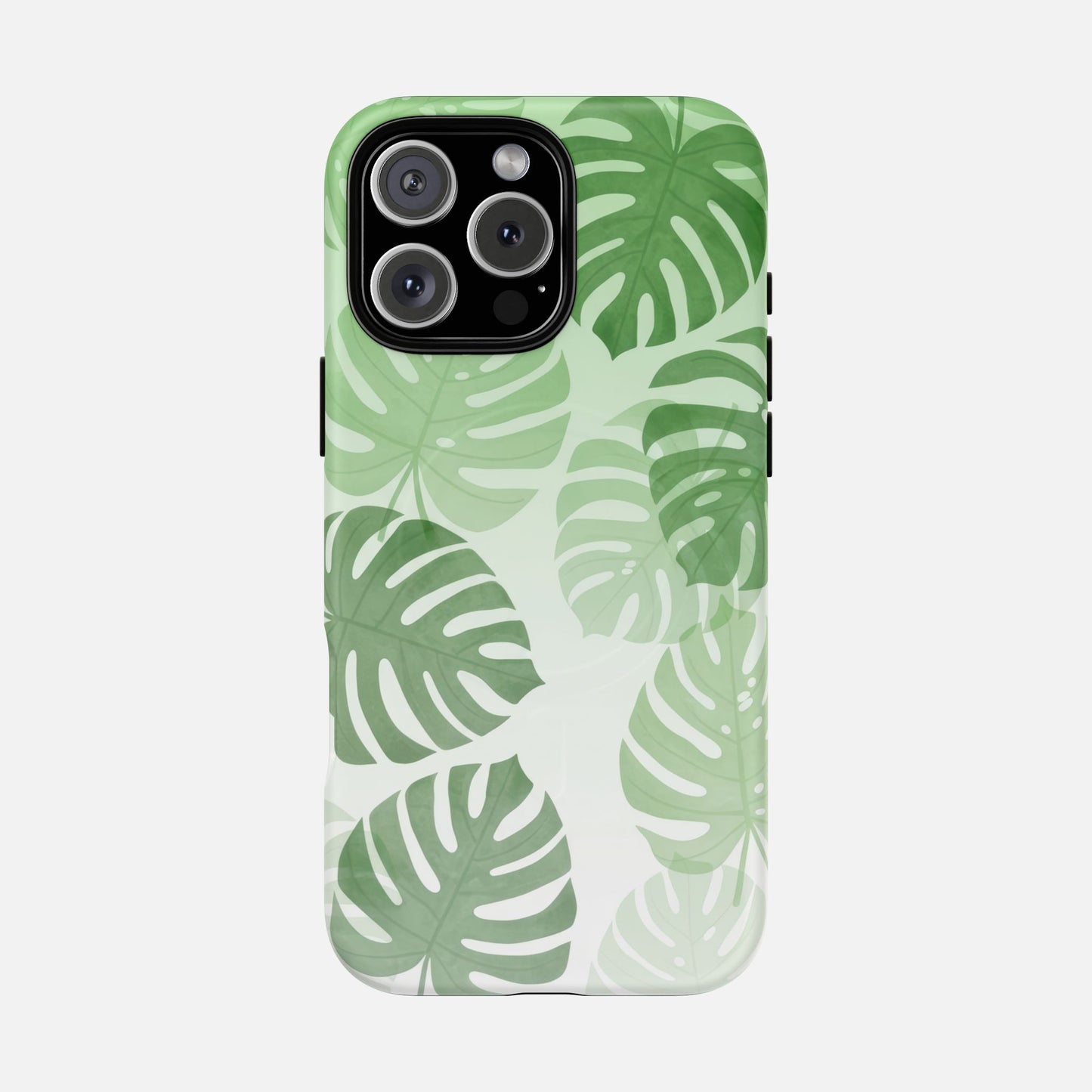 Green Monstera Leaf iPhone Case — Tough Magnetic | MagSafe Compatible
