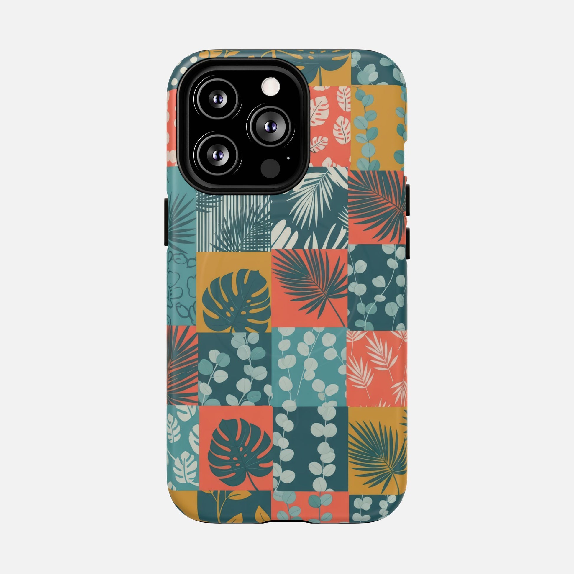 Tropical Patchwork Tough Magnetic Phone Case iPhone 13 Pro Matte Phone Case