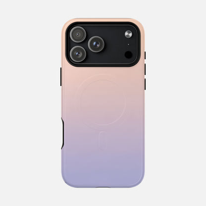Gradient With Rose Gold to Lavender iPhone Case — Tough Magnetic | MagSafe Compatible