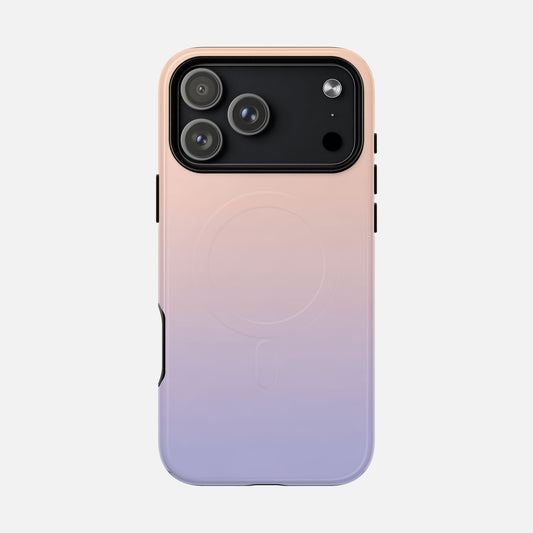 Gradient With Rose Gold to Lavender iPhone Case — Tough Magnetic | MagSafe Compatible