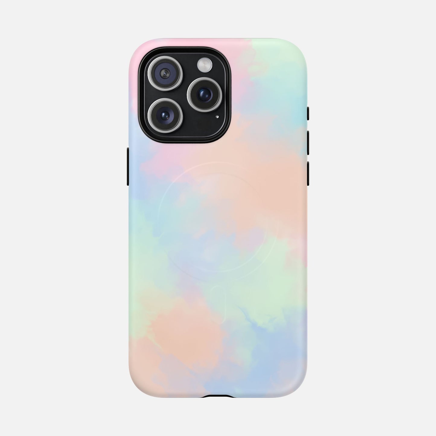 Pastel Watercolor Tough Magnetic Phone Case — Protective MagSafe Compatible Cover iPhone 15 Pro Max Matte Phone Case