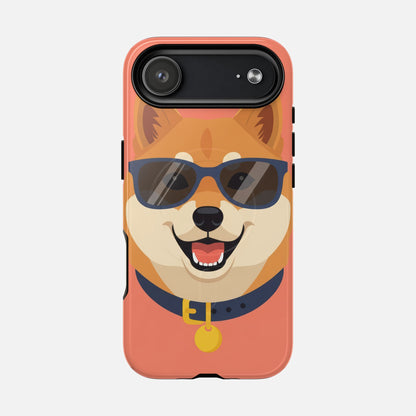Cool Shiba Inu Sunglasses iPhone Case — Tough Magnetic | MagSafe Compatible