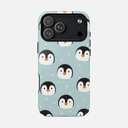 Penguin Pattern iPhone Case — Tough Magnetic | MagSafe Compatible