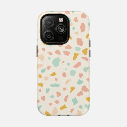 Terrazzo Pastel iPhone Case — Tough Magnetic | MagSafe Compatible