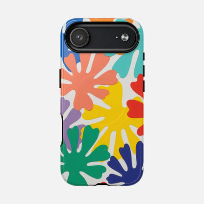 Colorful Tropical Leaves iPhone Case — Tough Magnetic | MagSafe Compatible