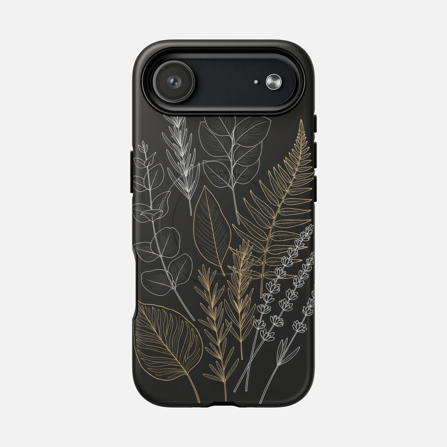 Tough Magnetic Case — Botanical Gold & Silver Fern Phone Cover iPhone 17 Air Matte Phone Case