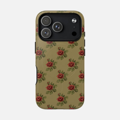 Vintage Rose iPhone Case — Tough Magnetic | MagSafe Compatible