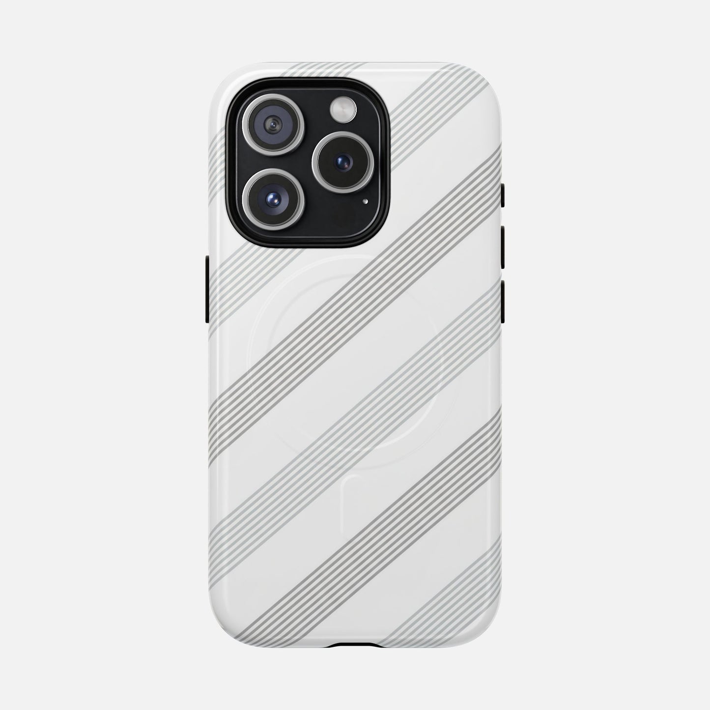 Minimal Diagonal Stripe iPhone Case — Tough Magnetic | MagSafe Compatible