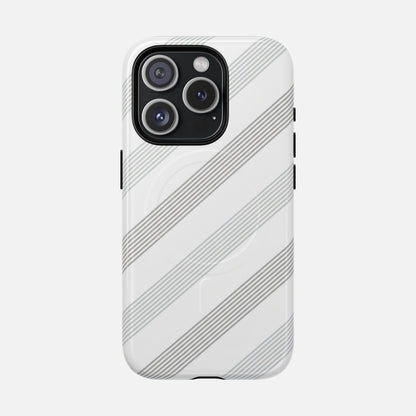 Minimal Diagonal Stripe iPhone Case — Tough Magnetic | MagSafe Compatible