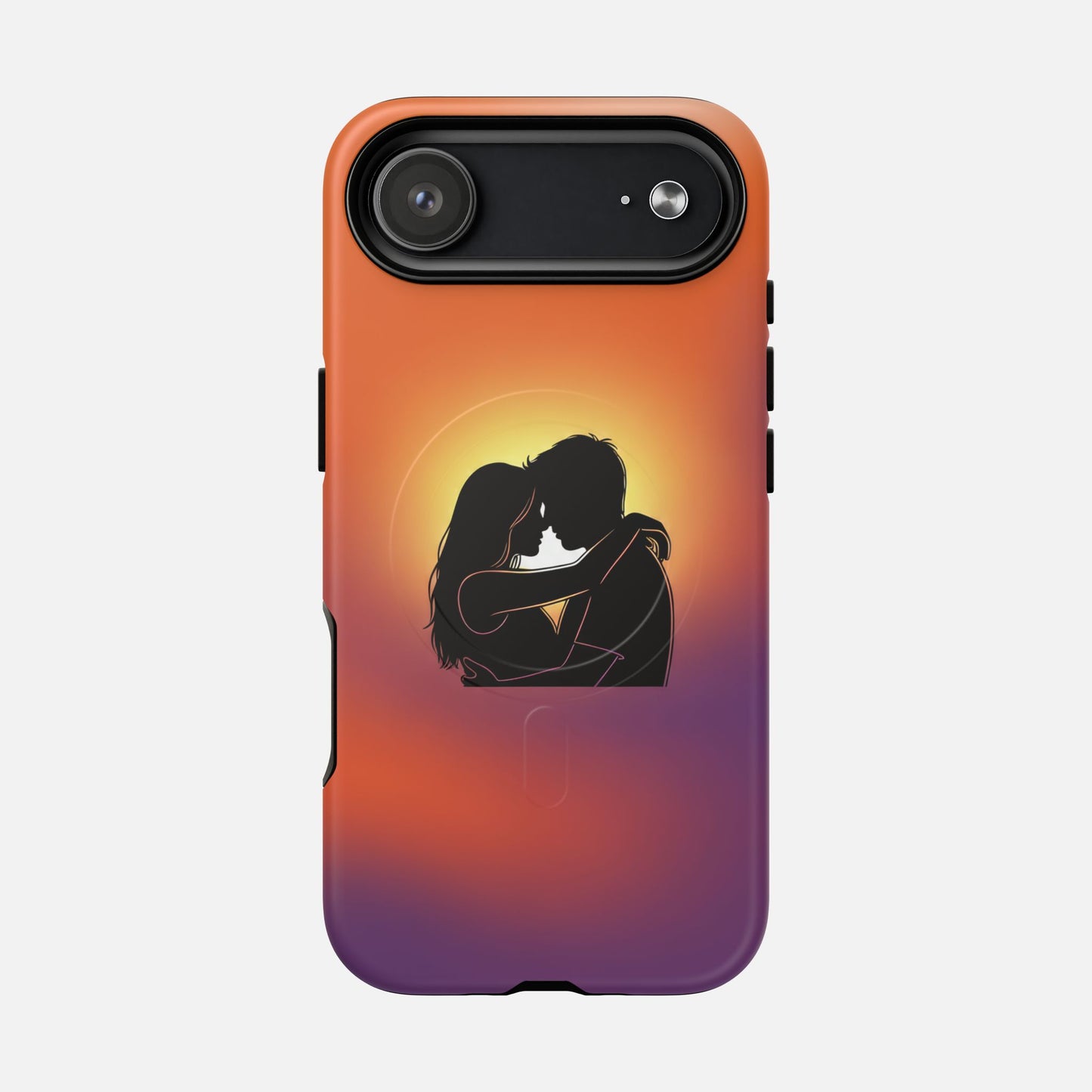 Romantic Sunset Silhouette Couple iPhone Case — Tough Magnetic | MagSafe Compatible
