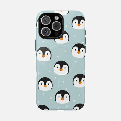 Penguin Pattern iPhone Case — Tough Magnetic | MagSafe Compatible