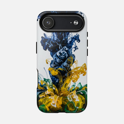 Abstract Ink Splash Tough Magnetic Phone Case iPhone 17 Air Glossy Phone Case