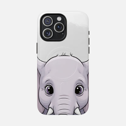 Cute Elephant iPhone Case — Tough Magnetic | MagSafe Compatible