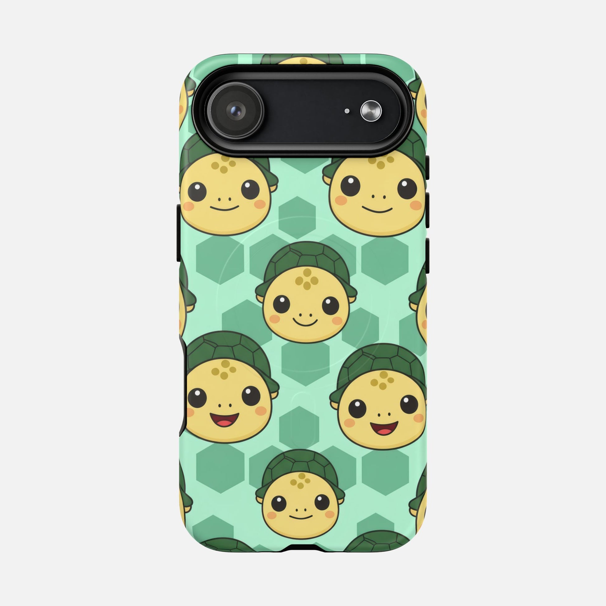 Cute Turtle Pattern Phone Case — Tough Magnetic Protective iPhone Cover iPhone 17 Air Matte Phone Case