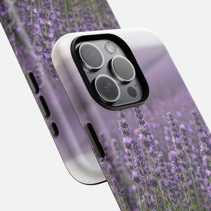 Lavender Field iPhone Case — Tough Magnetic | MagSafe Compatible