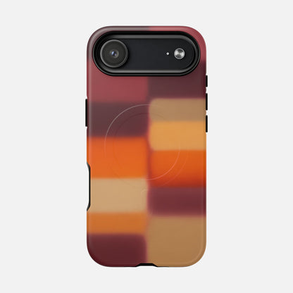 Magnetic Phone Case — Retro Sunset Gradient Protective Cover iPhone 17 Air Matte Phone Case