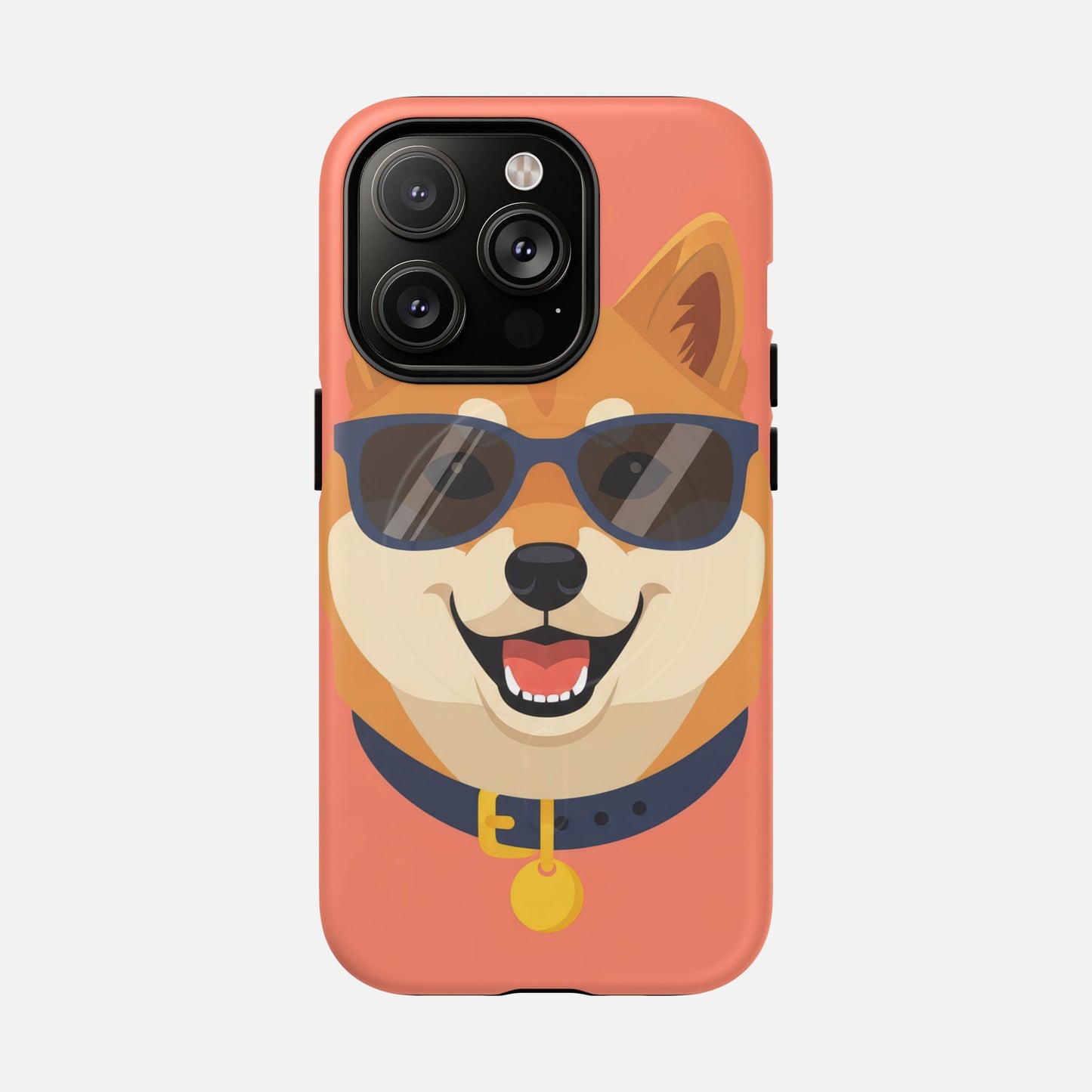 Cool Shiba Inu Sunglasses iPhone Case — Tough Magnetic | MagSafe Compatible