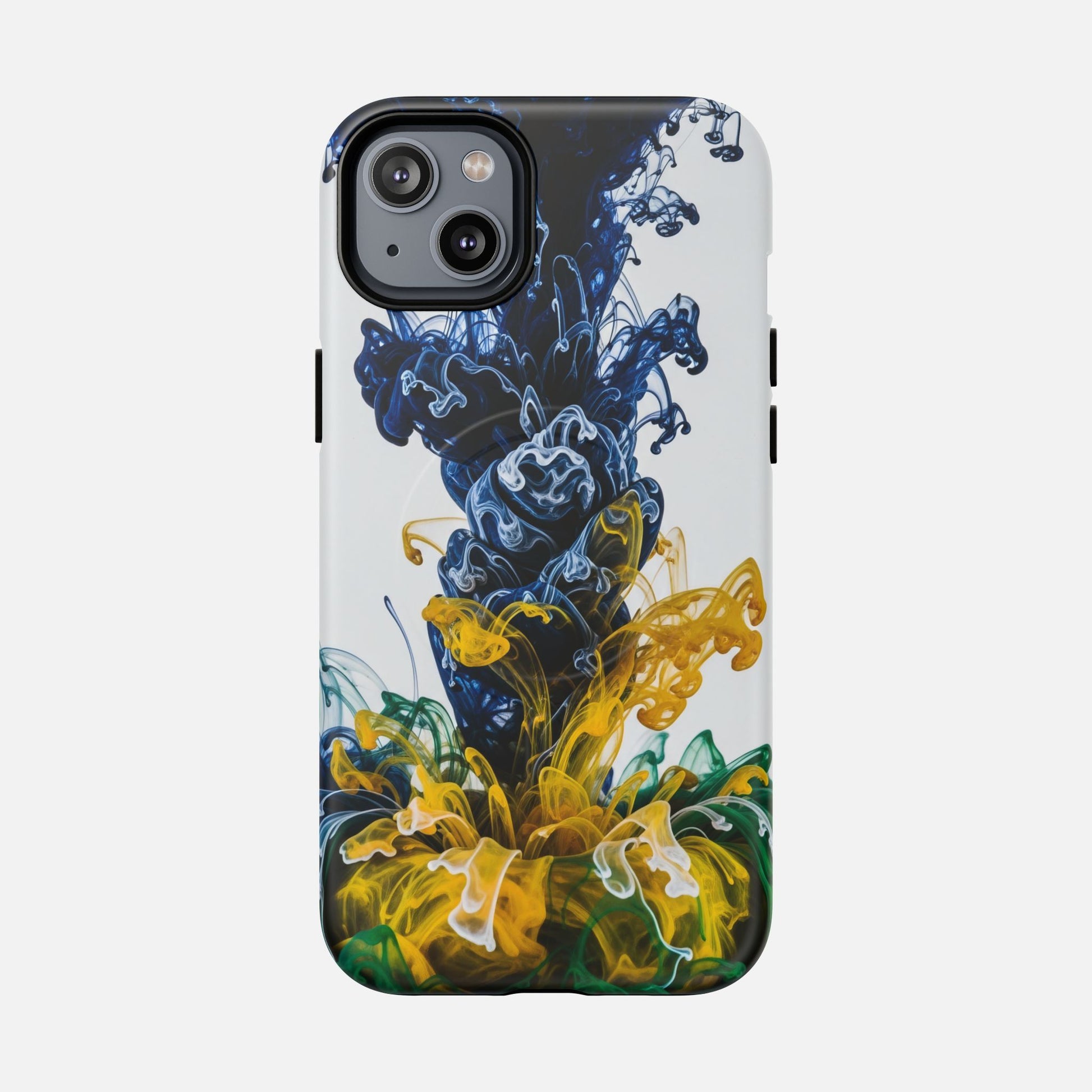 Abstract Ink Splash Tough Magnetic Phone Case iPhone 14 Plus Matte Phone Case
