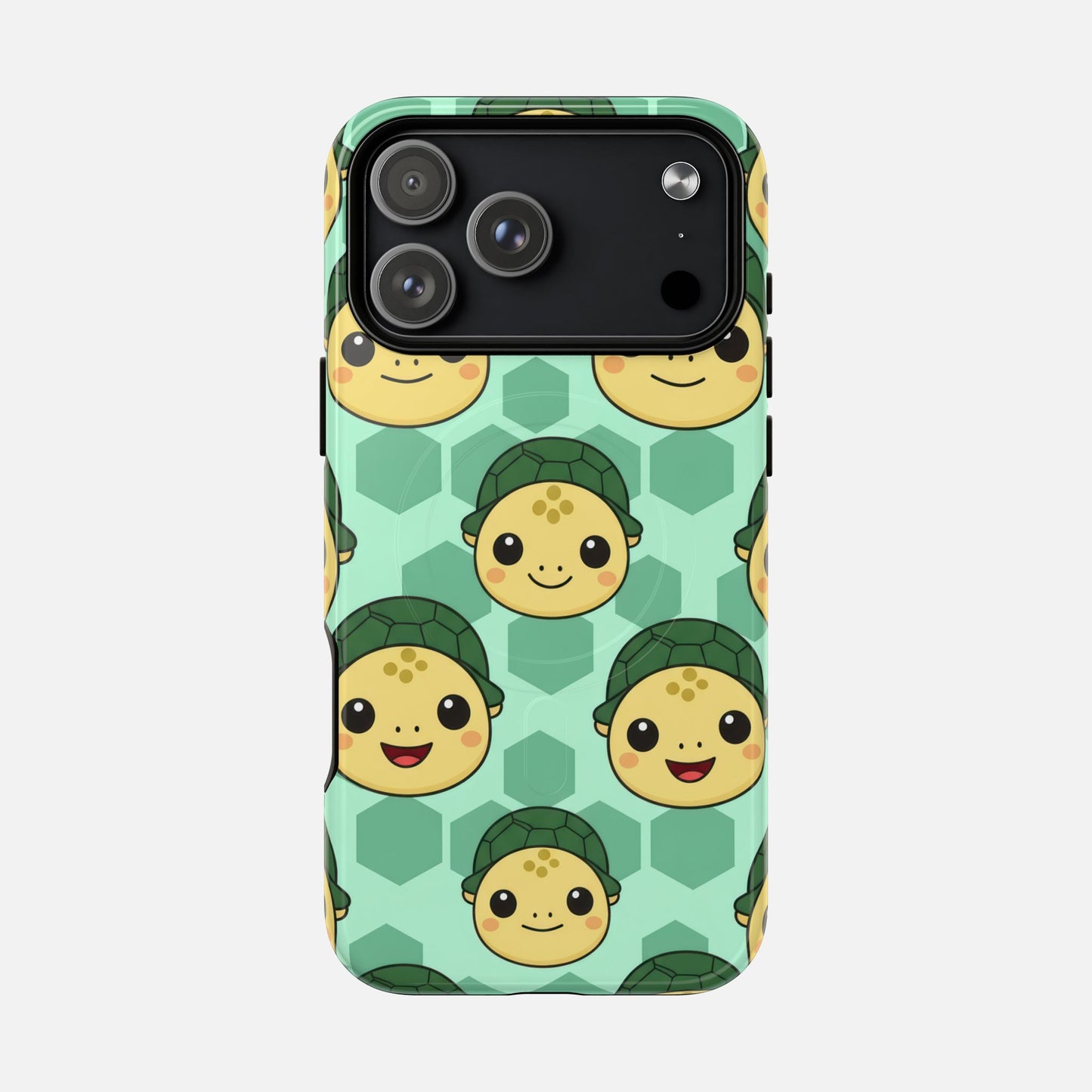 Cute Turtle Pattern iPhone Case — Tough Magnetic | MagSafe Compatible