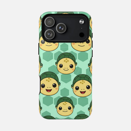 Cute Turtle Pattern Phone Case — Tough Magnetic Protective iPhone Cover