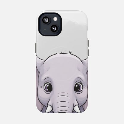 Cute Elephant iPhone Case — Tough Magnetic | MagSafe Compatible