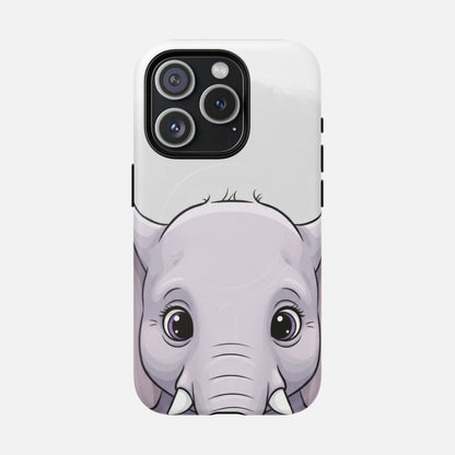 Cute Elephant iPhone Case — Tough Magnetic | MagSafe Compatible