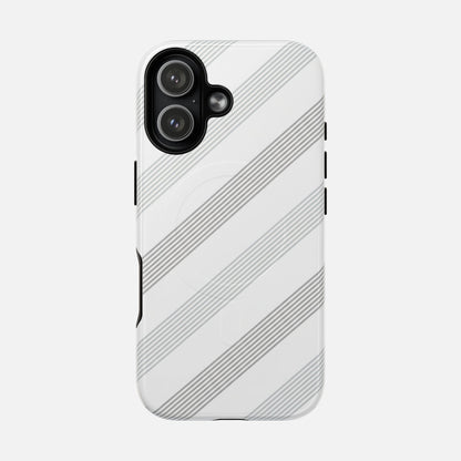 Minimal Diagonal Stripe iPhone Case — Tough Magnetic | MagSafe Compatible