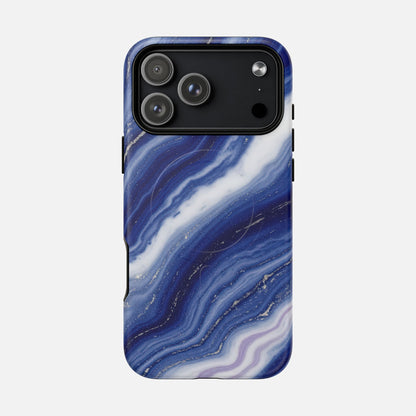 Blue Agate iPhone Case — Tough Magnetic | MagSafe Compatible