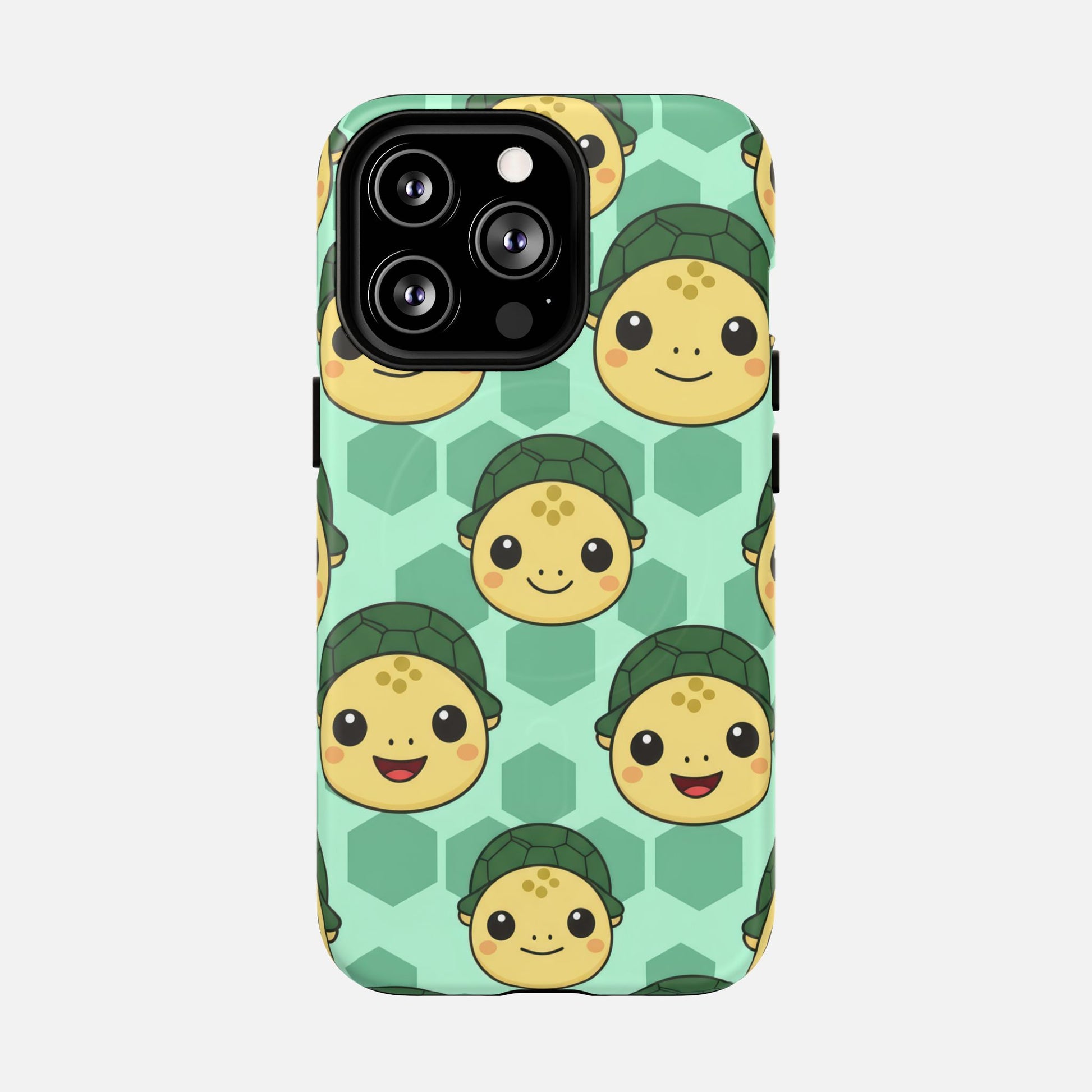 Cute Turtle Pattern Phone Case — Tough Magnetic Protective iPhone Cover iPhone 13 Pro Matte Phone Case