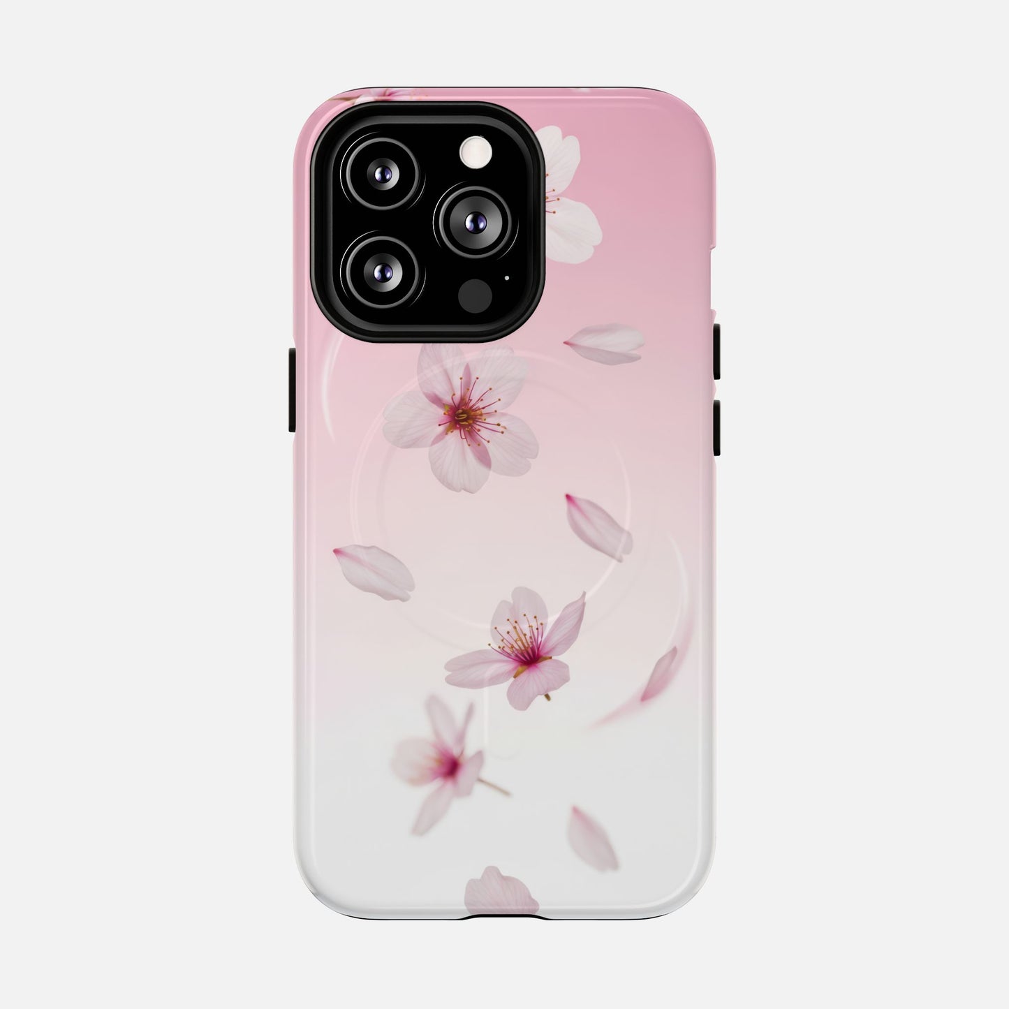 Pink Cherry Blossom iPhone Case — Tough Magnetic | MagSafe Compatible