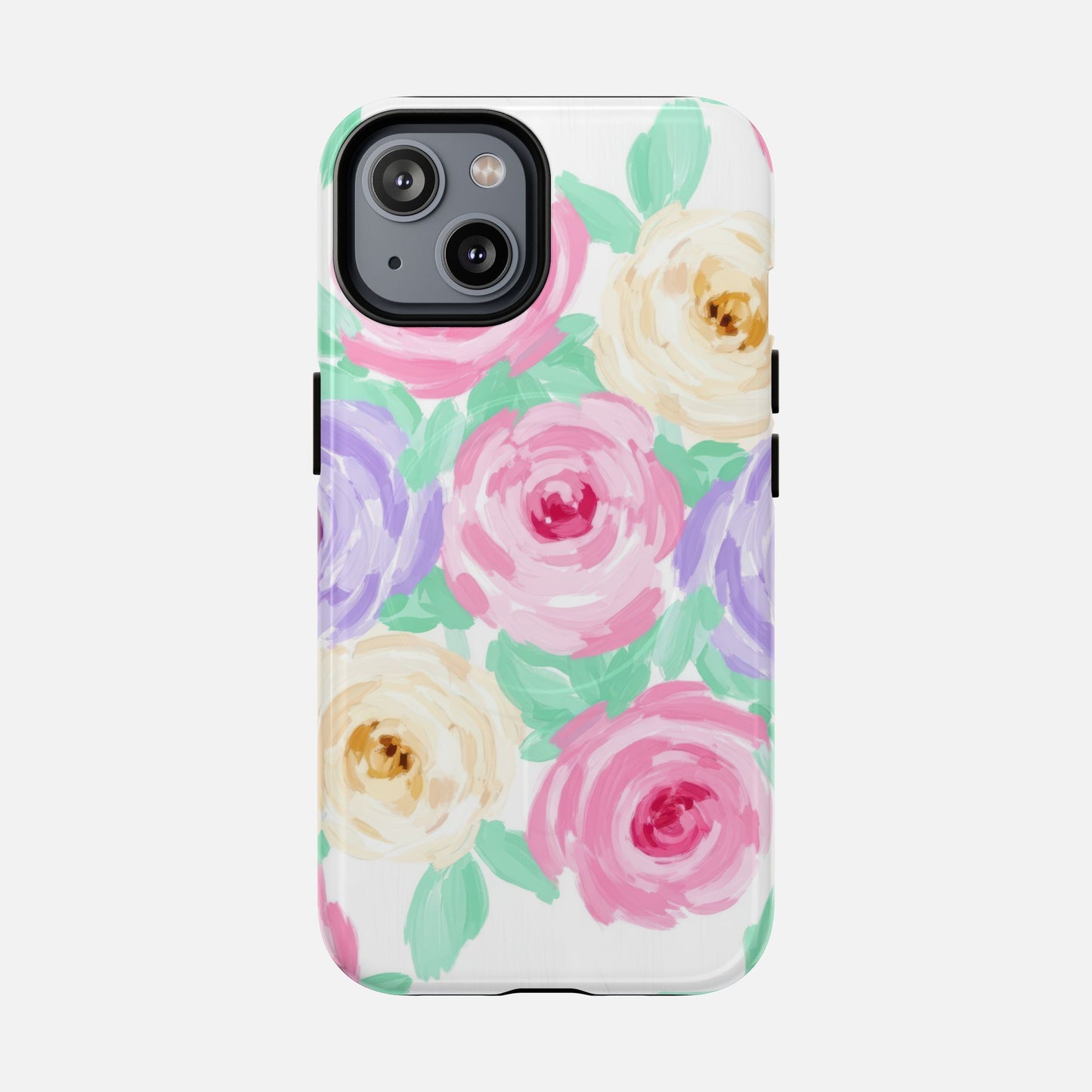 Floral Watercolor Roses iPhone Case — Tough Magnetic | MagSafe Compatible