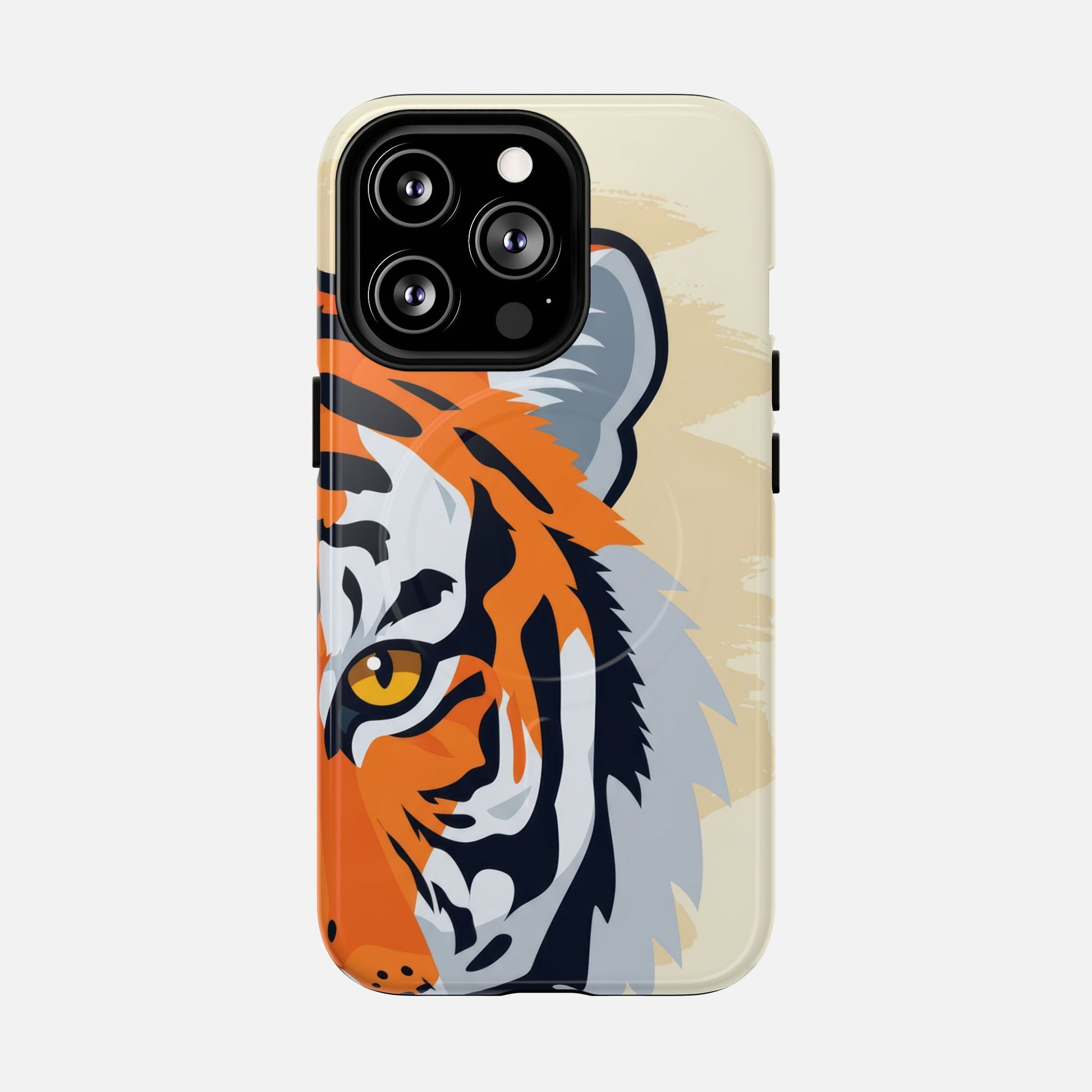 Tiger Face Magnetic Phone Case — Tough Protective Magnetic Cover iPhone 13 Pro Glossy Phone Case