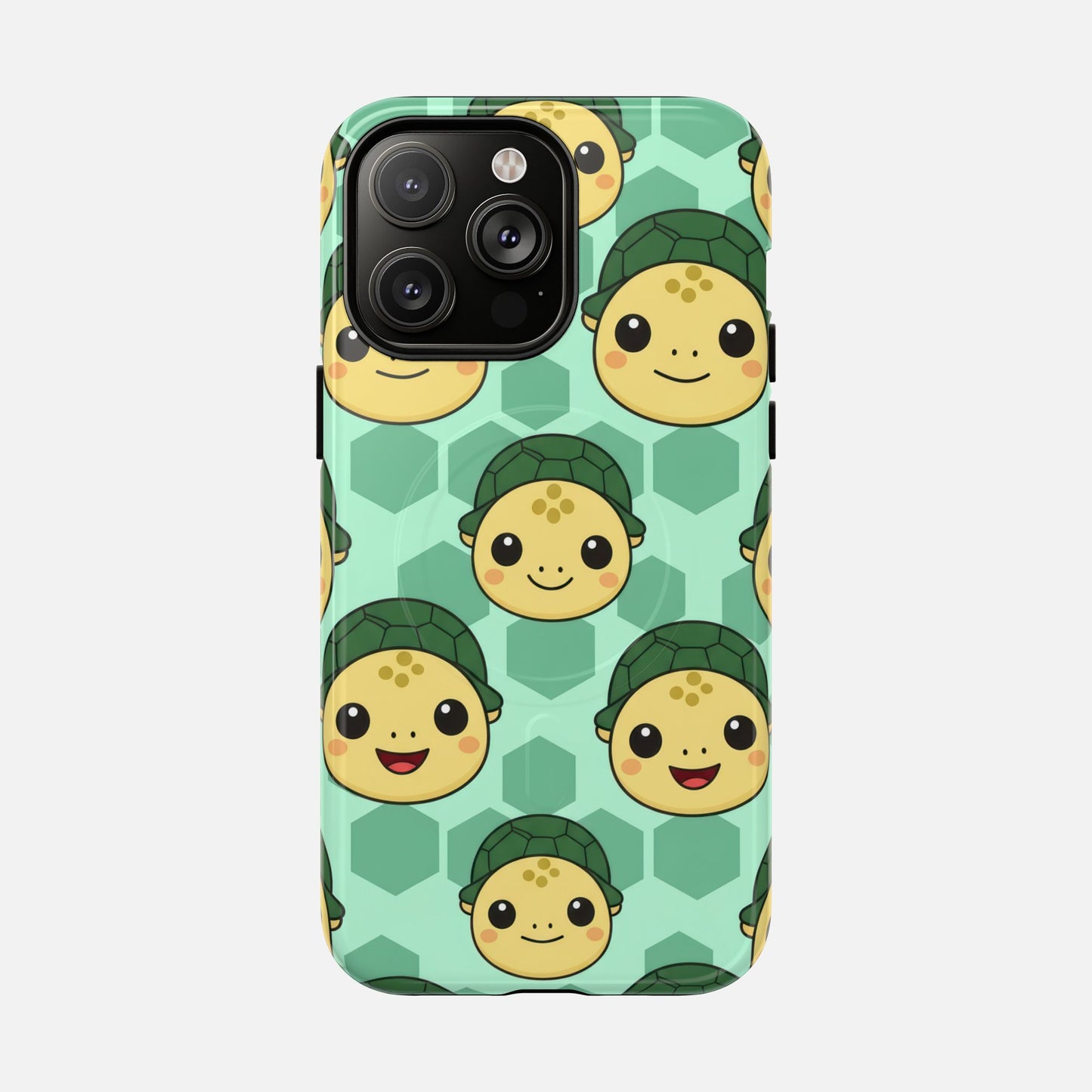 Cute Turtle Pattern iPhone Case — Tough Magnetic | MagSafe Compatible
