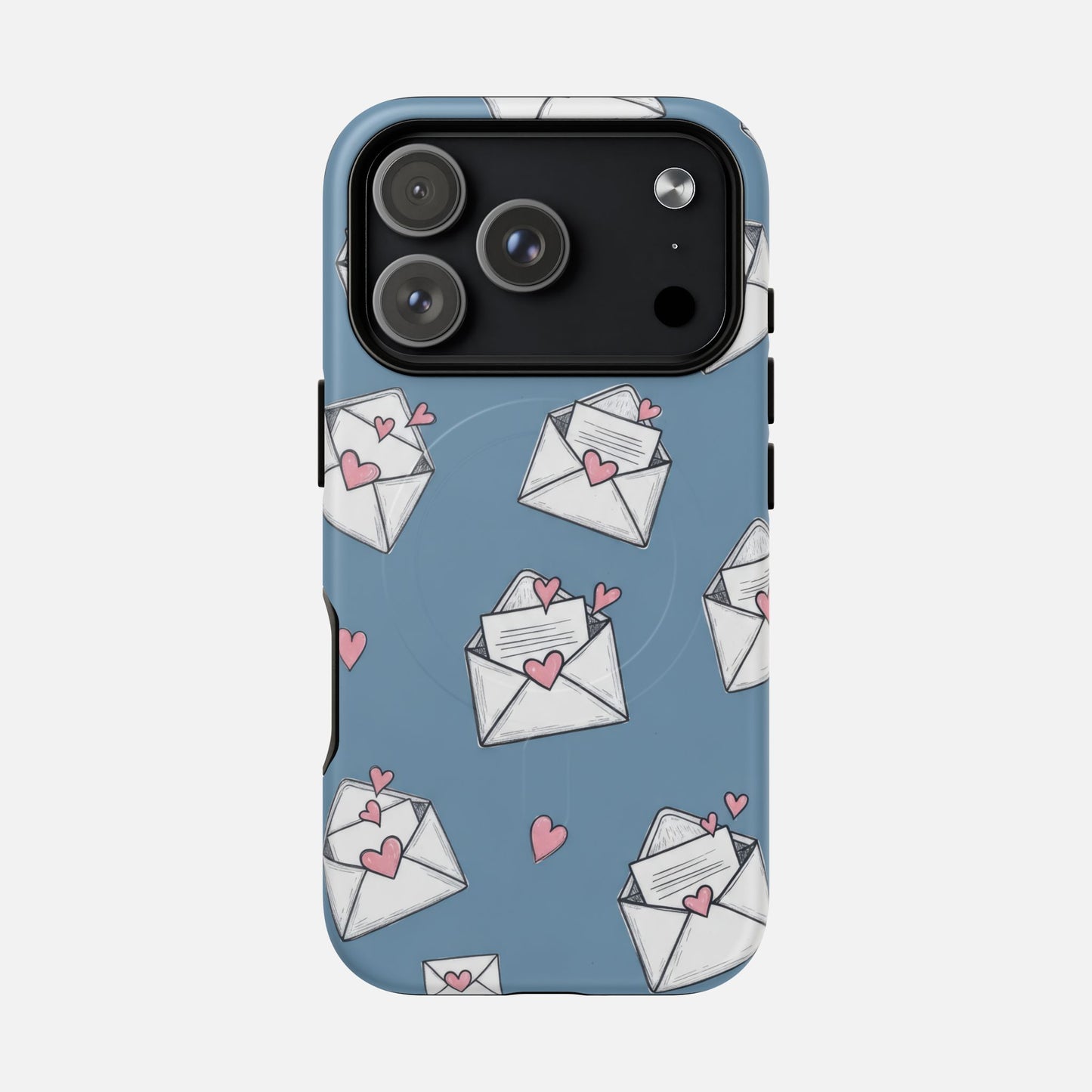 Love Letter Envelopes Pattern iPhone Case — Tough Magnetic | MagSafe Compatible