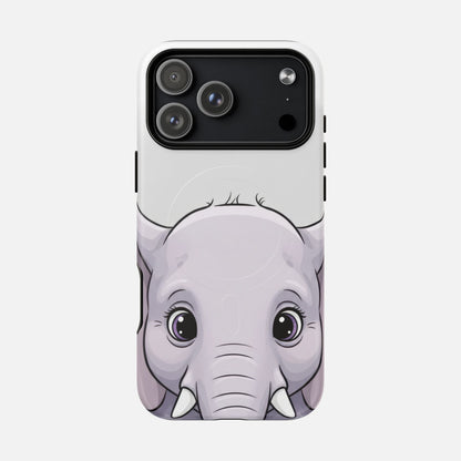 Cute Elephant iPhone Case — Tough Magnetic | MagSafe Compatible