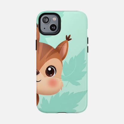 Cute Squirrel With Mint Leaves iPhone Case — Tough Magnetic | MagSafe Compatible