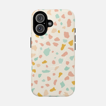 Terrazzo Pastel iPhone Case — Tough Magnetic | MagSafe Compatible