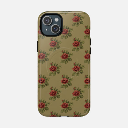 Vintage Rose iPhone Case — Tough Magnetic | MagSafe Compatible