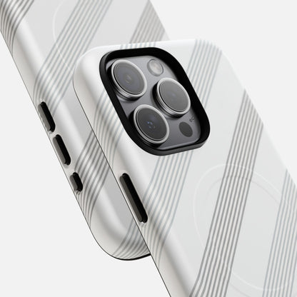 Minimal Diagonal Stripe iPhone Case — Tough Magnetic | MagSafe Compatible
