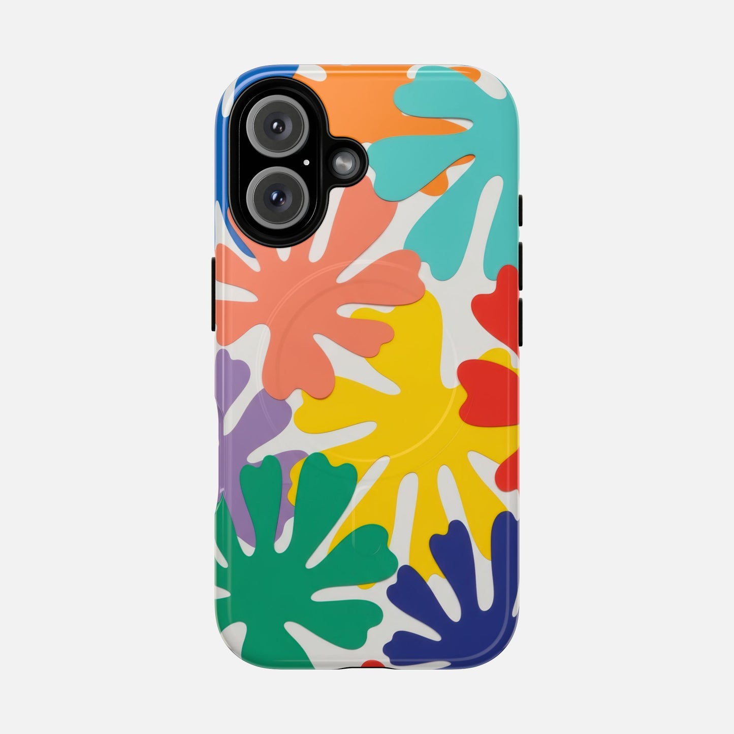 Colorful Tropical Leaves iPhone Case — Tough Magnetic | MagSafe Compatible