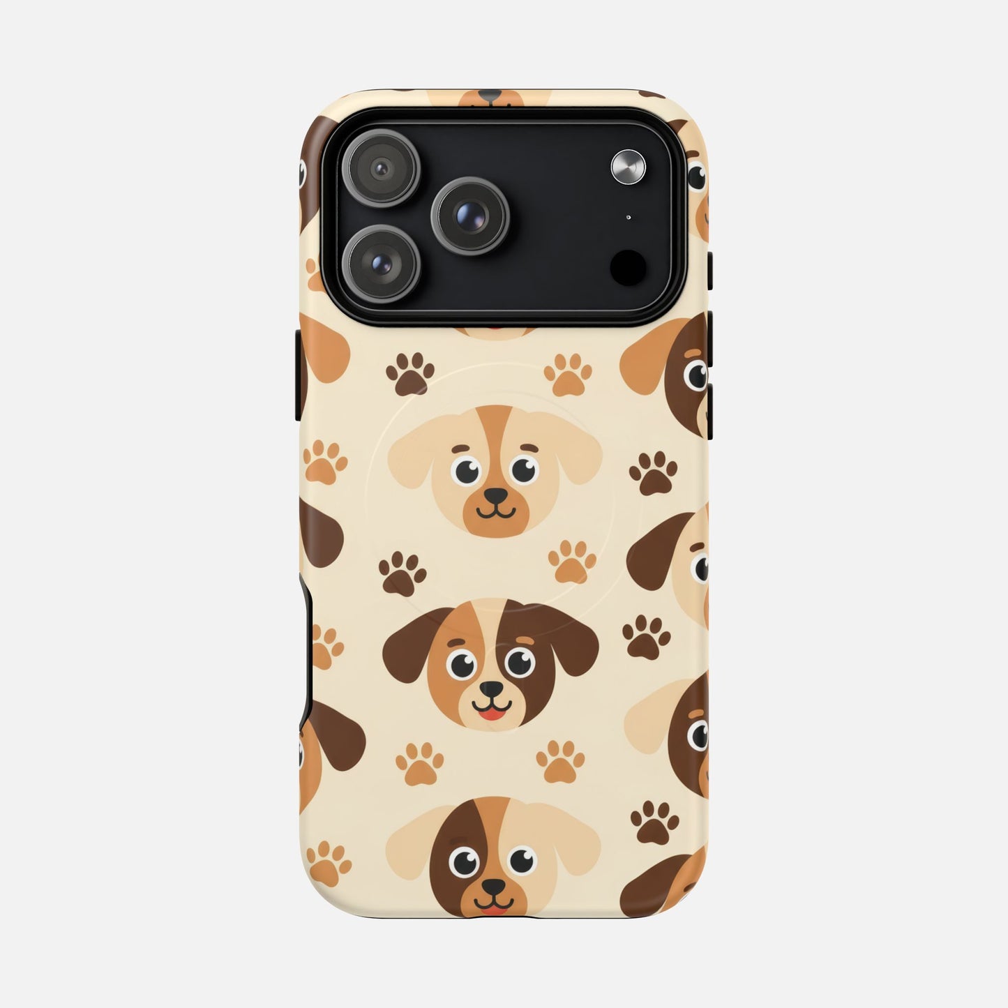 Cute Cartoon Puppy Paw Tough Magnetic Phone Case iPhone 17 Pro Max Matte Phone Case
