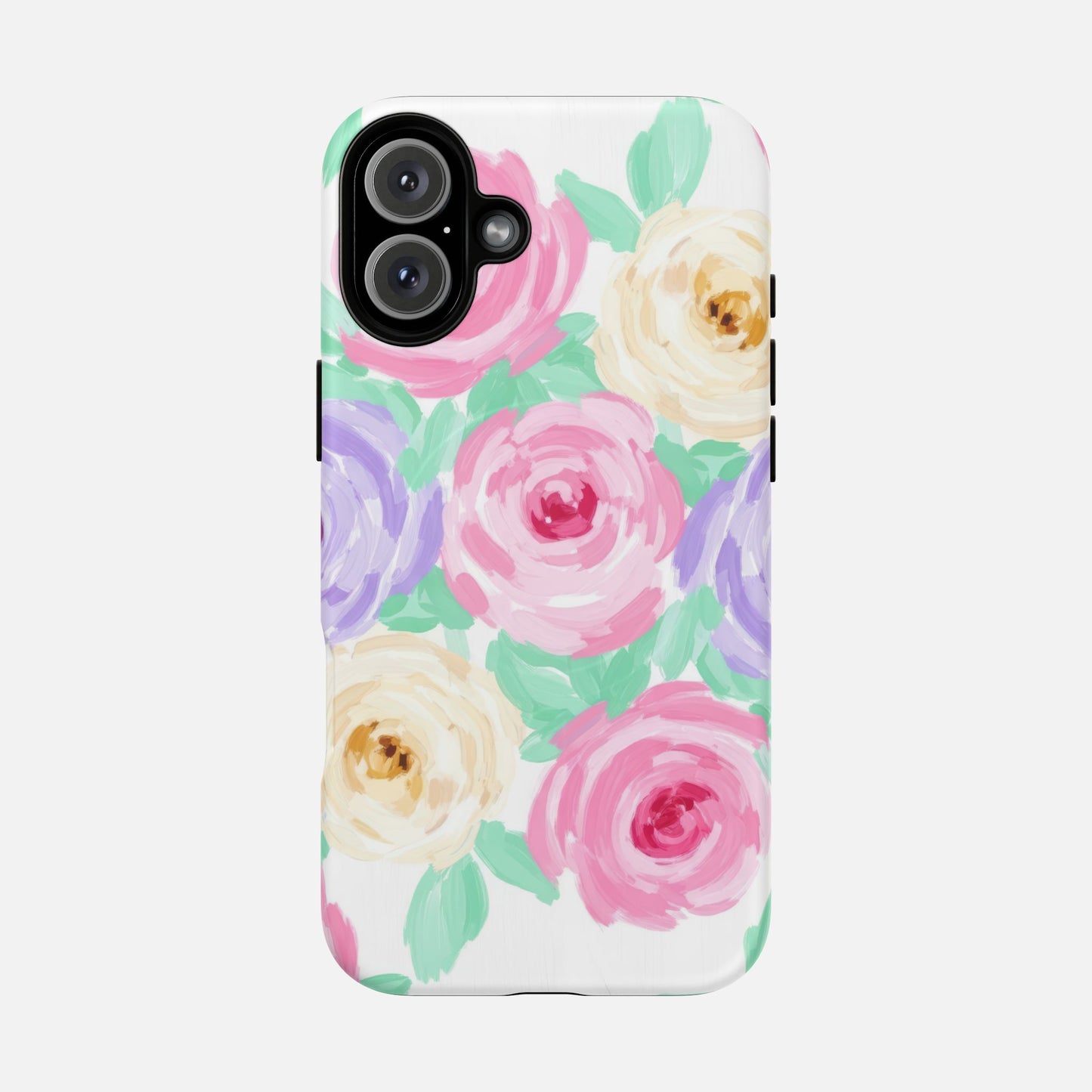 Floral Watercolor Roses iPhone Case — Tough Magnetic | MagSafe Compatible