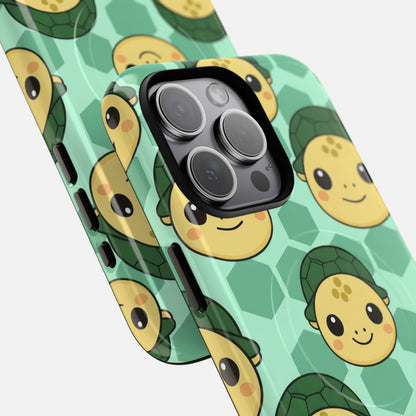 Cute Turtle Pattern iPhone Case — Tough Magnetic | MagSafe Compatible