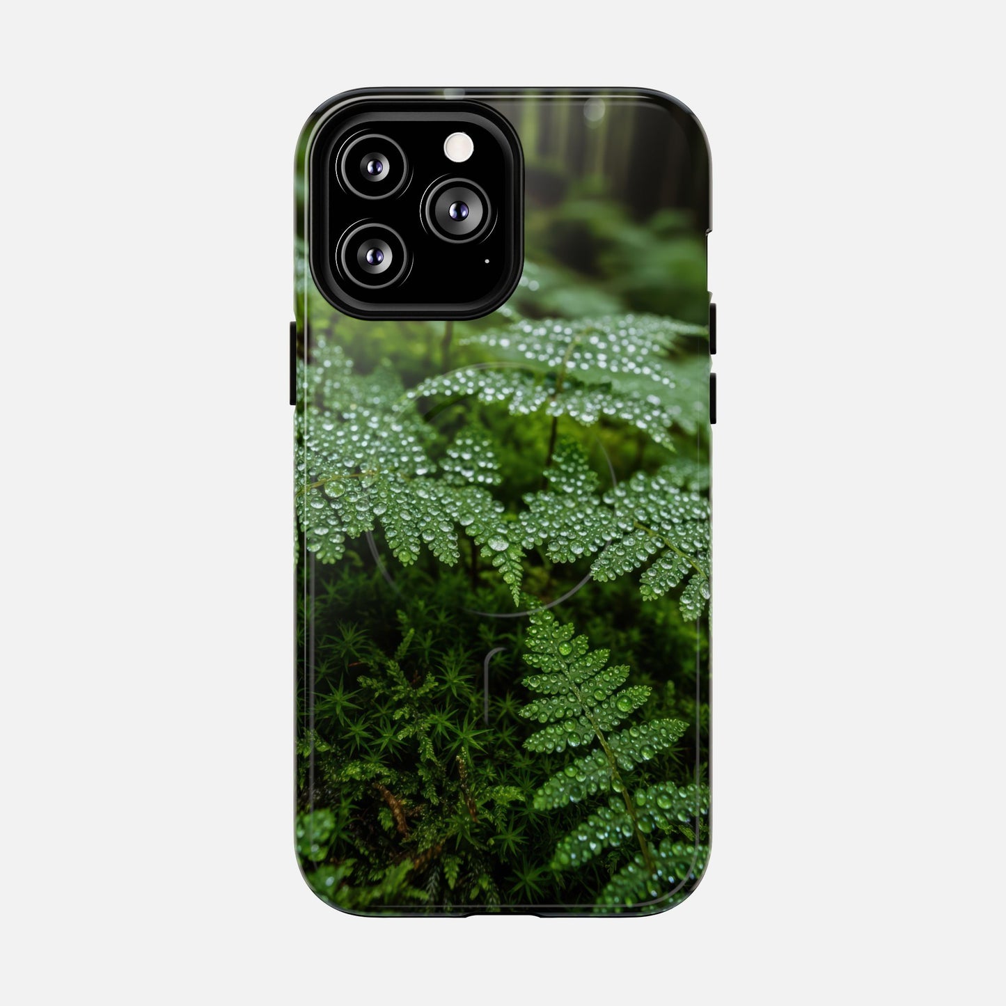 Fern Dew Tough Magnetic Phone Case — Nature Photography Protective Cover iPhone 13 Pro Max Glossy Phone Case