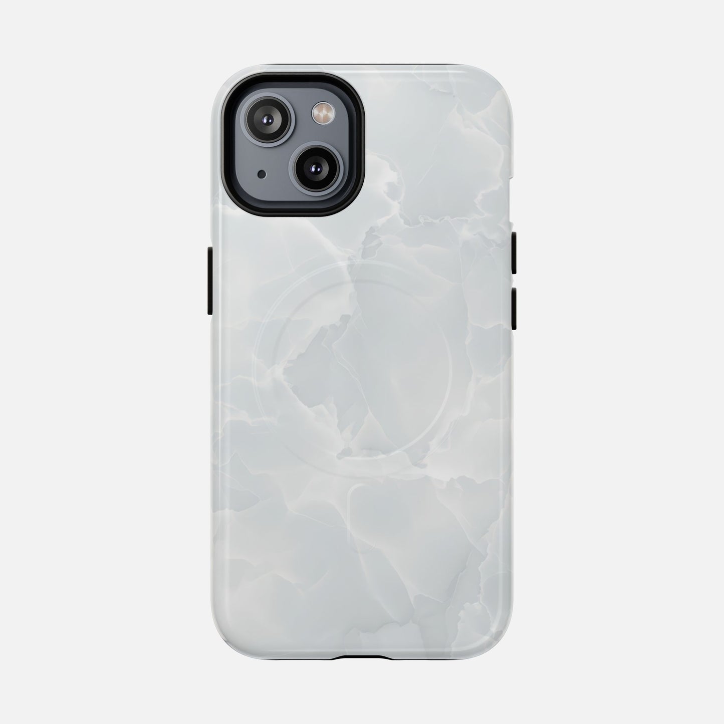 Marble White iPhone Case — Tough Magnetic | MagSafe Compatible
